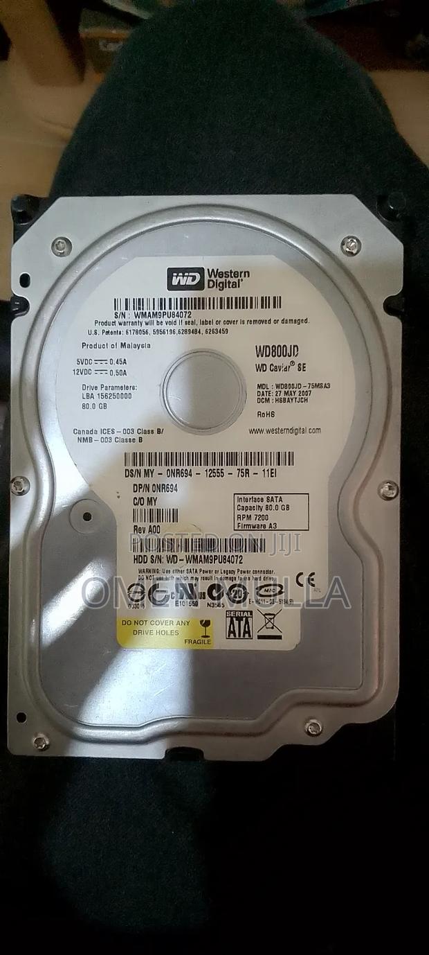 Hard Disk 80gb - main view