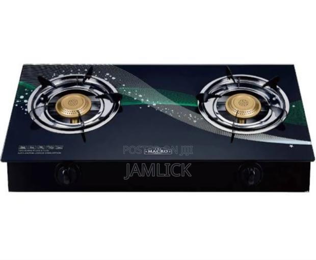 Ga-007 Macro Double Burner Glass Gas Cooker - Mt