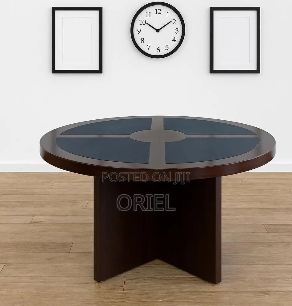 Office Conference Room Table : 4-Seater Imported Round Boardroom Table