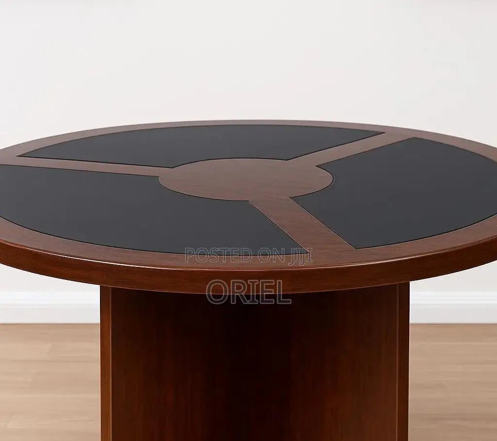 Office Conference Room Table : 4-Seater Imported Round Boardroom Table