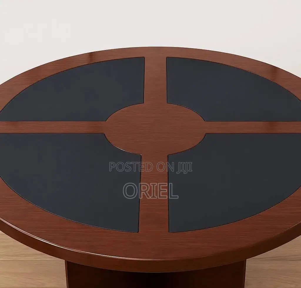 Office Conference Room Table : 4-Seater Imported Round Boardroom Table