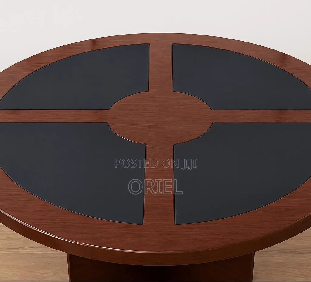 Office Conference Room Table : 4-Seater Imported Round Boardroom Table
