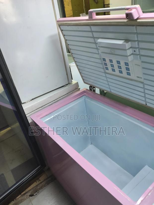 Pink Chest Freezer Well Maintained - thumbnail 2