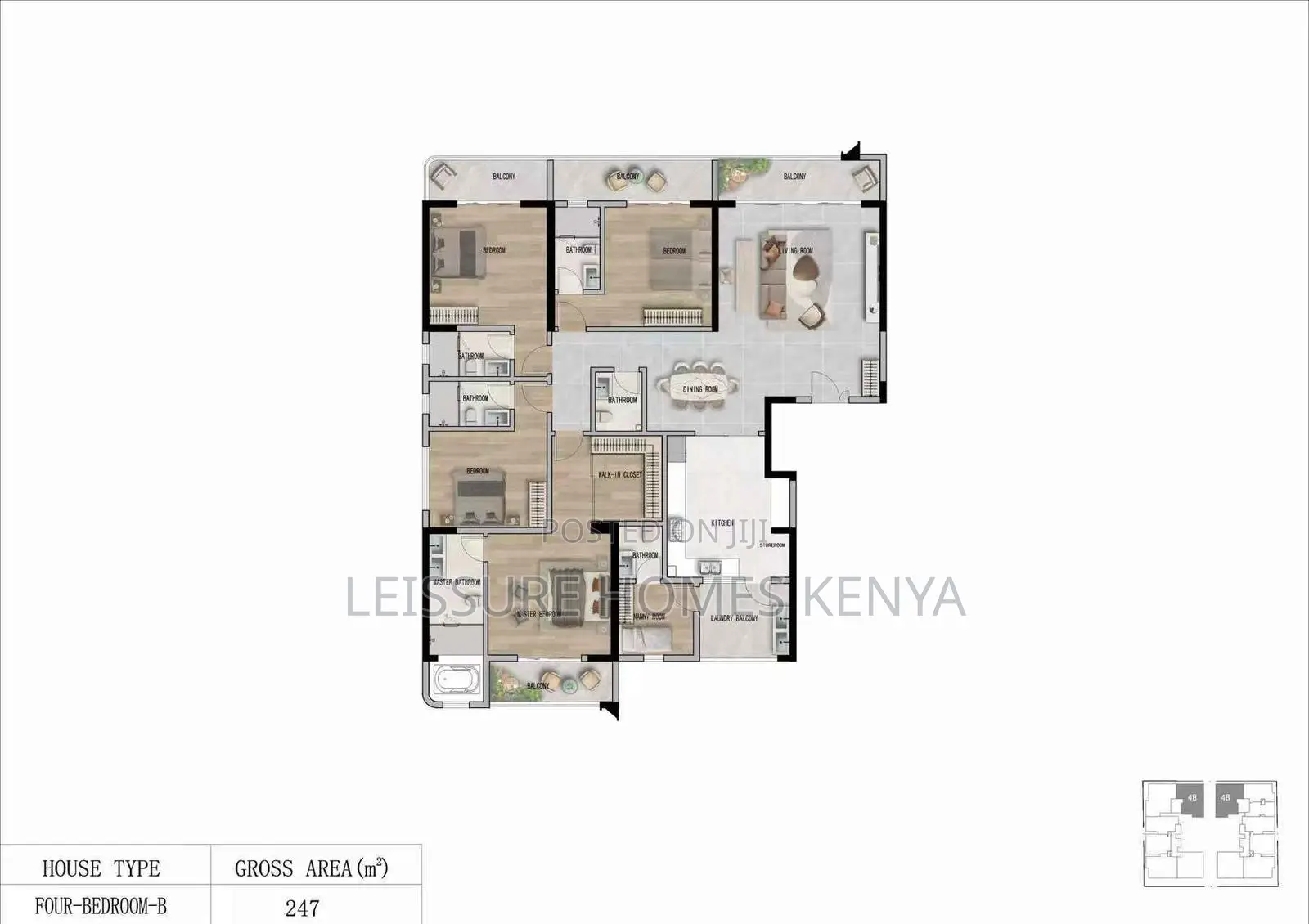 3bdrm Apartment In Kilimani For Sale