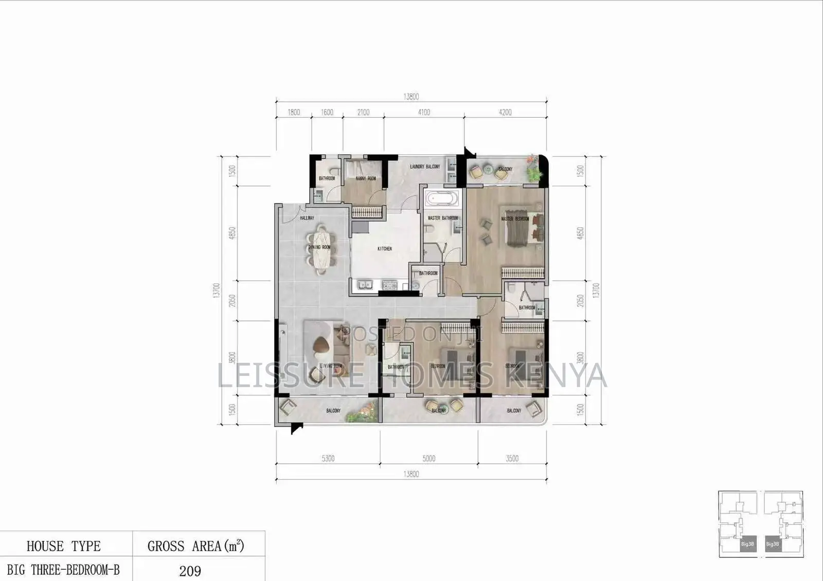 3bdrm Apartment In Kilimani For Sale