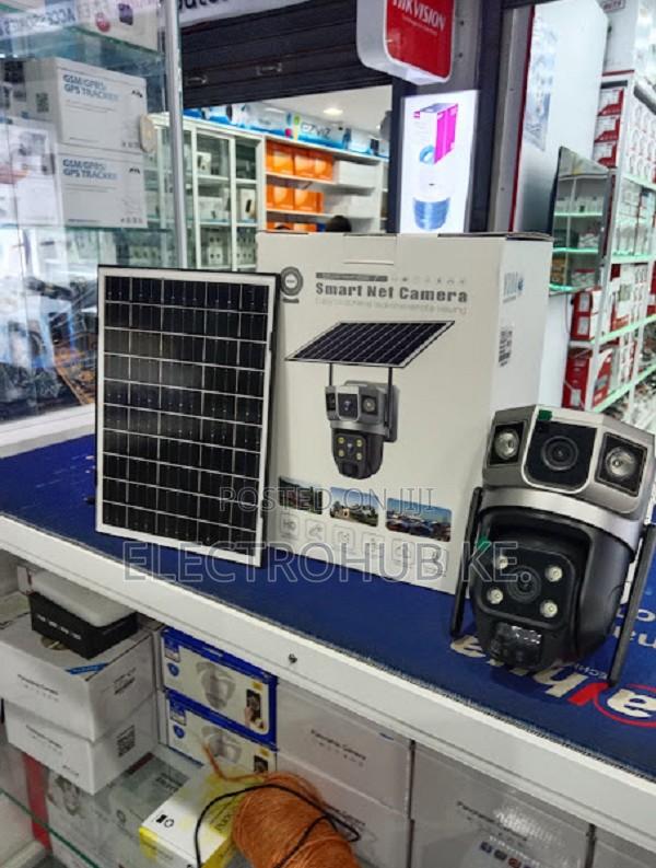 4g Solar Smart Ptz Security Camera With Panel-dual Lens Hd Outdoor Cct