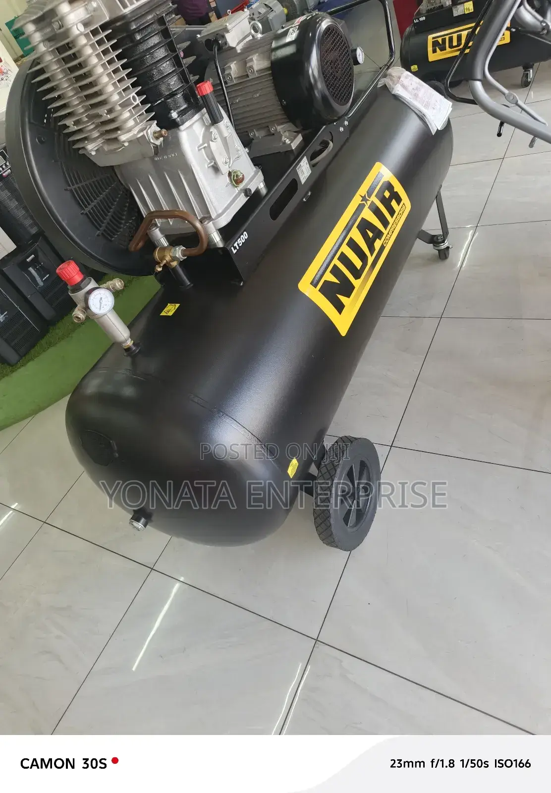 7.5kw 500l Nuair Air Compressor (Made in Italy?)