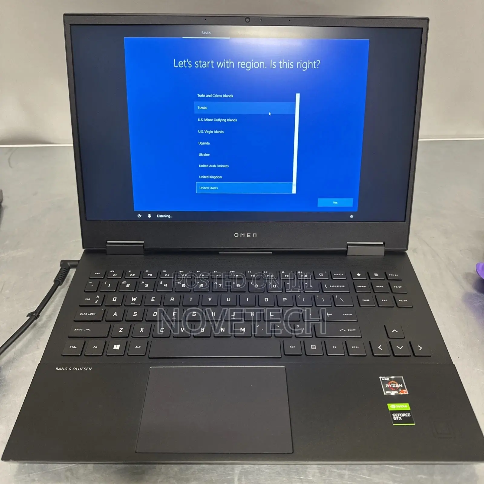 New Laptop HP Omen 16 8GB AMD Ryzen 7 SSD 512GB