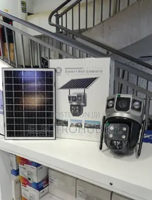4g Lte Solar Dual Lens Camera V380 - Night Vision Outdoor Cctv