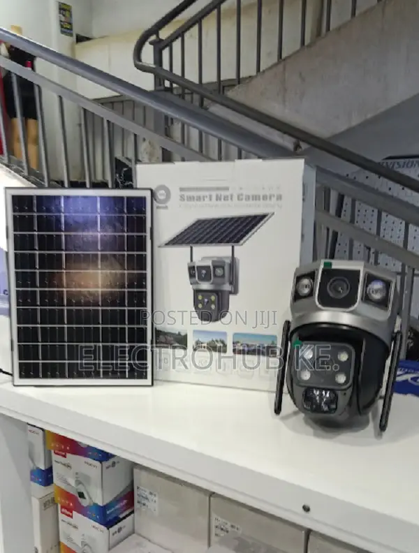 4g Lte Solar Dual Lens Camera V380 - Night Vision Outdoor Cctv