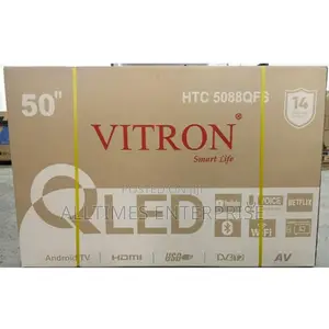 Vitron 50" Qled Smart Android Tv With Bt and Youtube
