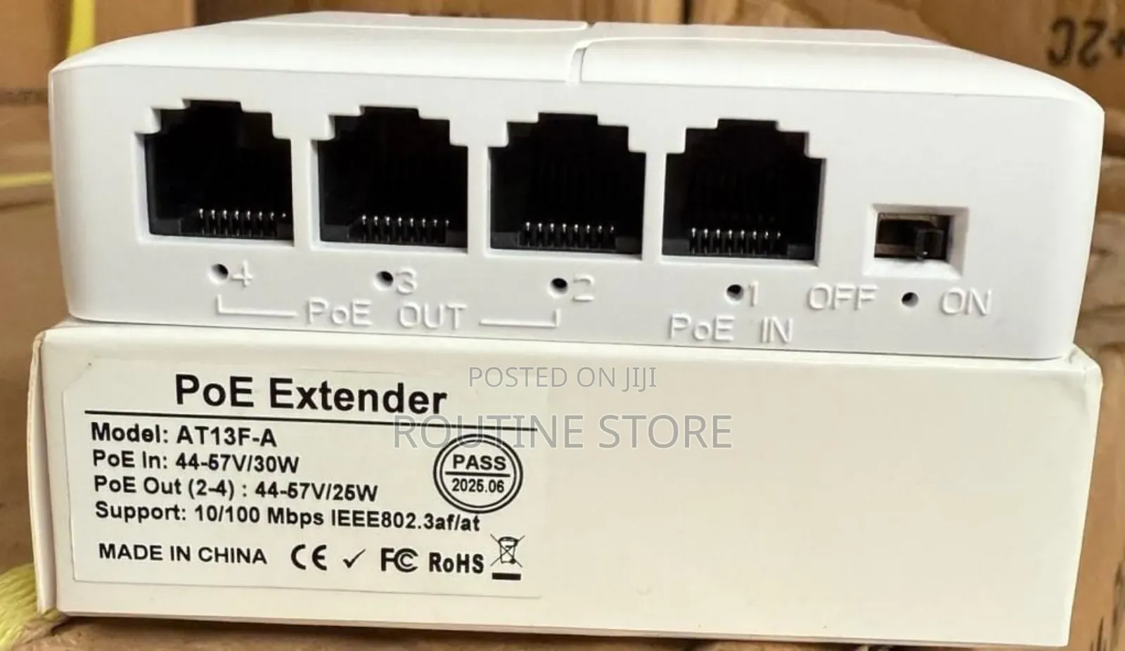 Poe Splitter/Extender 1port Input and 3port Output