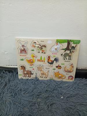 Wooden Farm Animals Peg Puzzle Board - thumbnail 2
