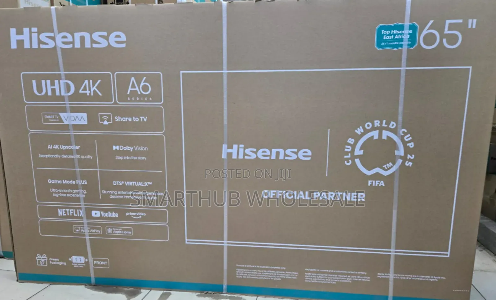 Hisense 65′′ 65a6 Series Smart Uhd Tv