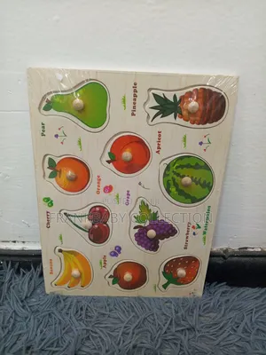 Wooden Farm Fruits Peg Puzzle