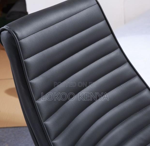 Office Chair; Black Leather Executive High Back Office Chair - thumbnail 14