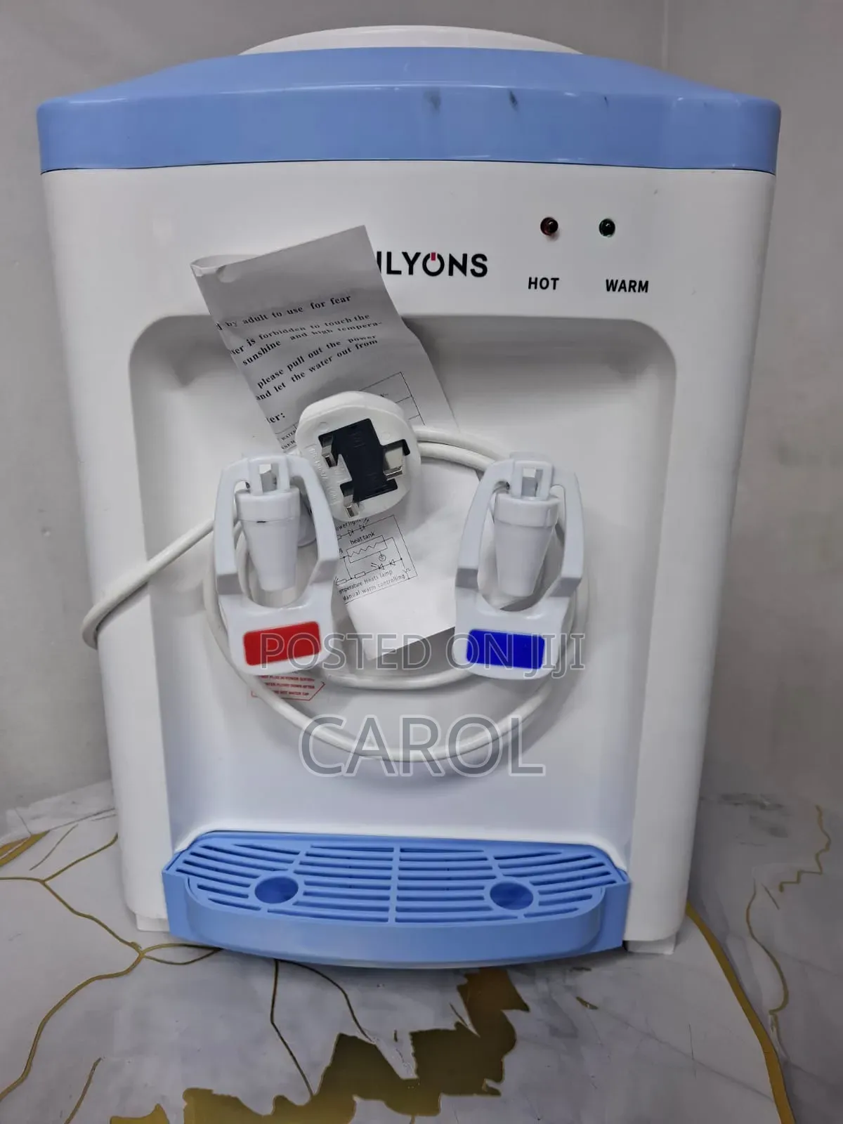 Table Water Dispenser Hot and Warm