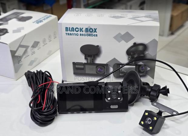 3 in 1 Dash Cam Front, Inner Rear Traffic Recorder