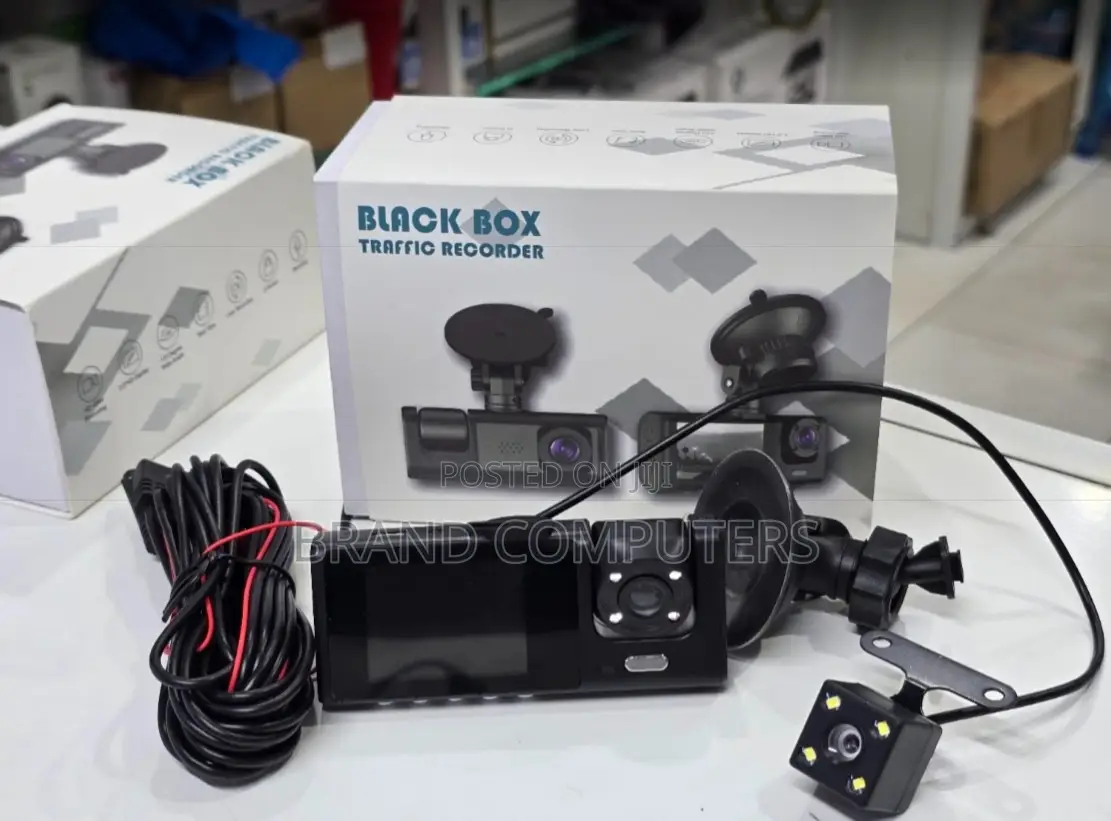 3 in 1 Dash Cam Front, Inner Rear