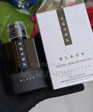 100ml Bottle of Prada Luna Rossa Black Eau De Parfum for Men.
