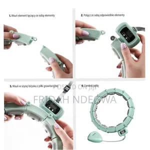 Adjustable Weighted Hula Hoop With a Timer