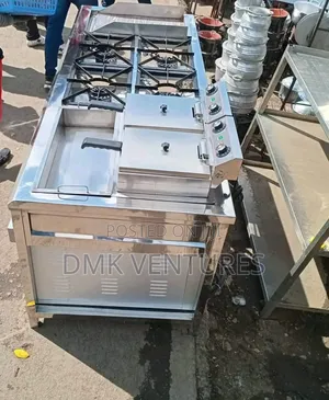 Exclusive Combined Cooker With an Oven, Fryers, Burners and an Insert