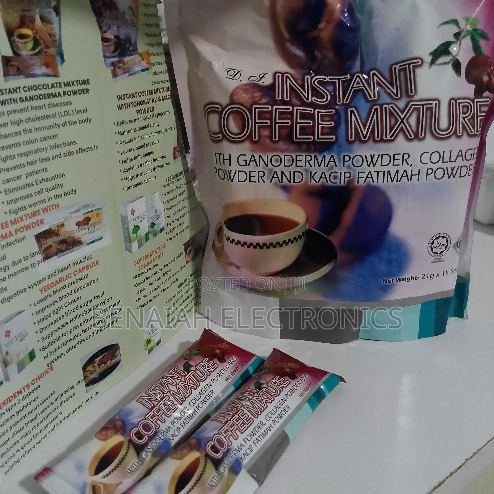 Cappuccino Coffee Mixed With Ganoderma, Anti-Oxidant, Energy Booster