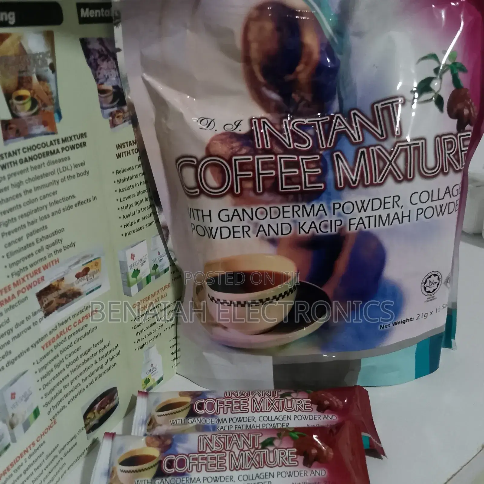 Cappuccino Coffee Mixed With Ganoderma, Anti-Oxidant, Energy Booster