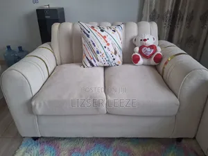 5 Seater Off-White With Gold Accent Slightly Used for Months.