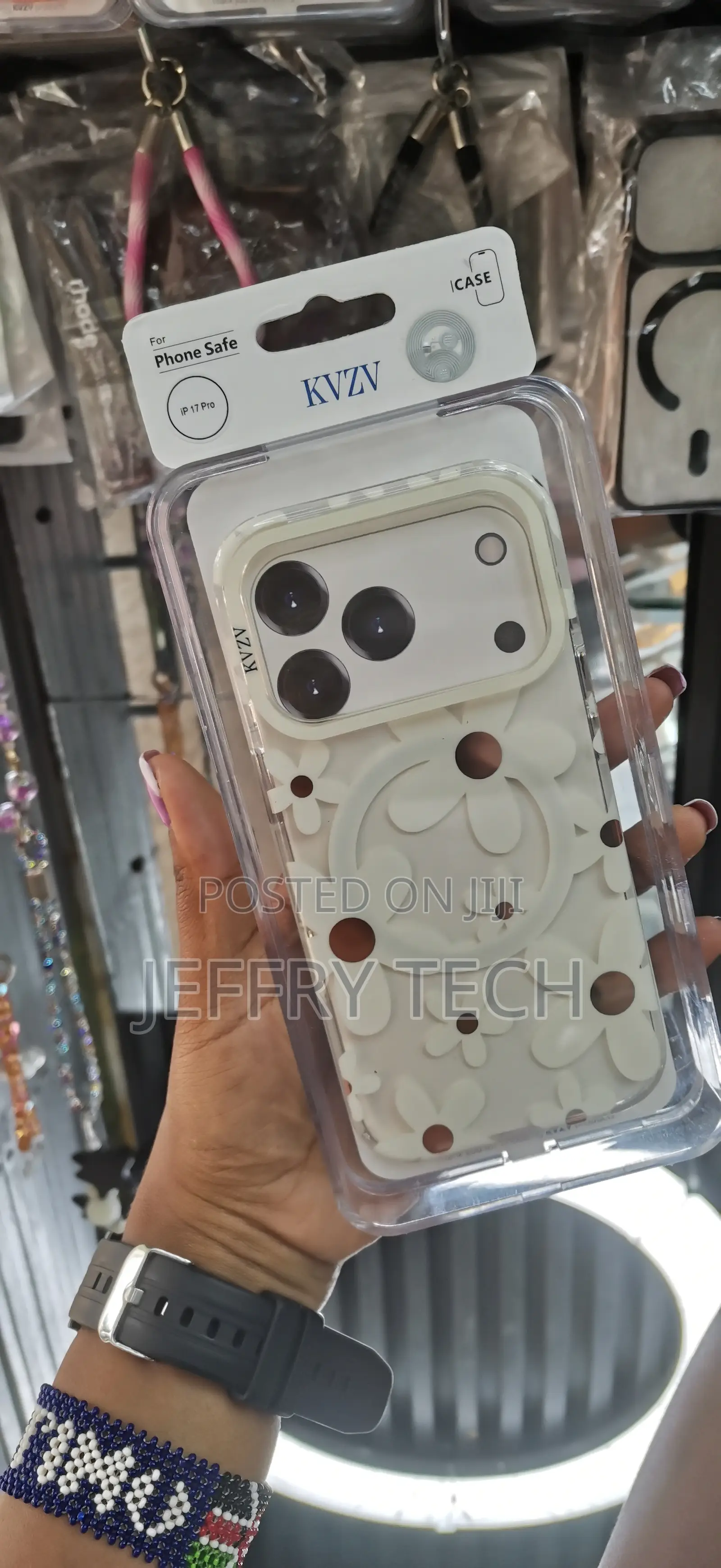 Raleavo Magnetic Case for iPhone 17 Pro Floral Case