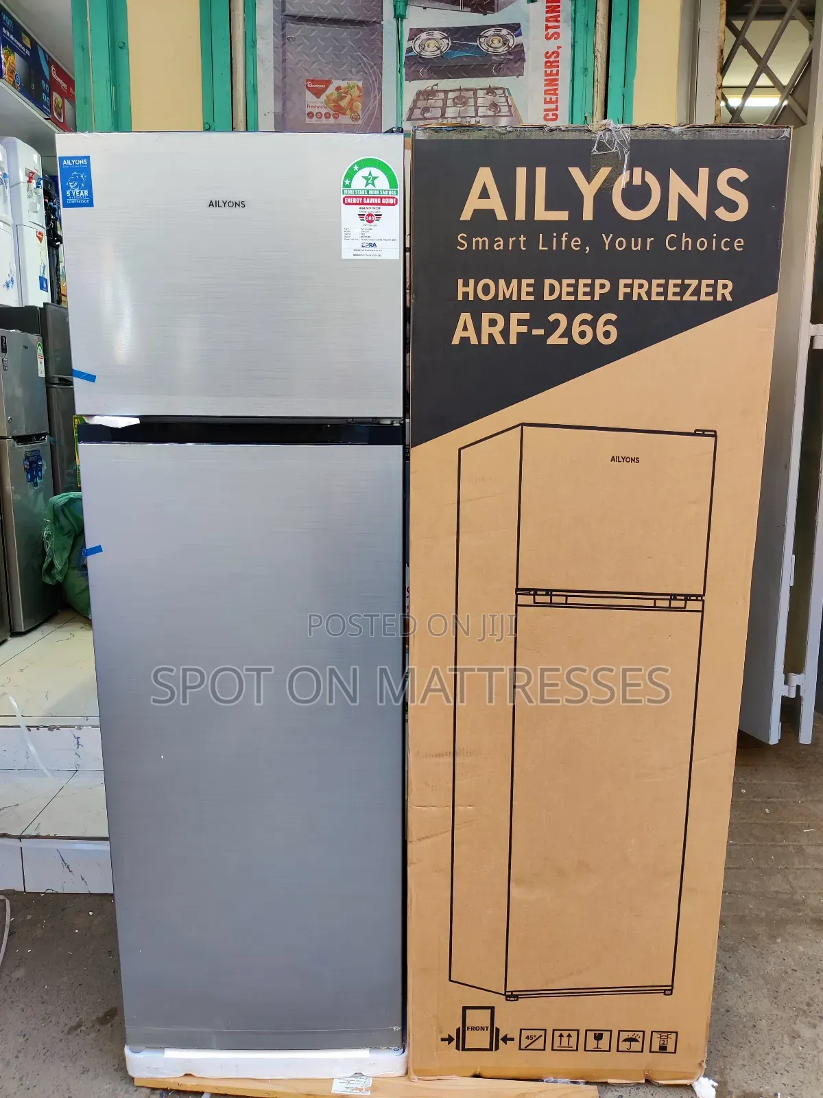 Ailyons Double Door Fridge 266litres + Same Day Free Home Delivery.