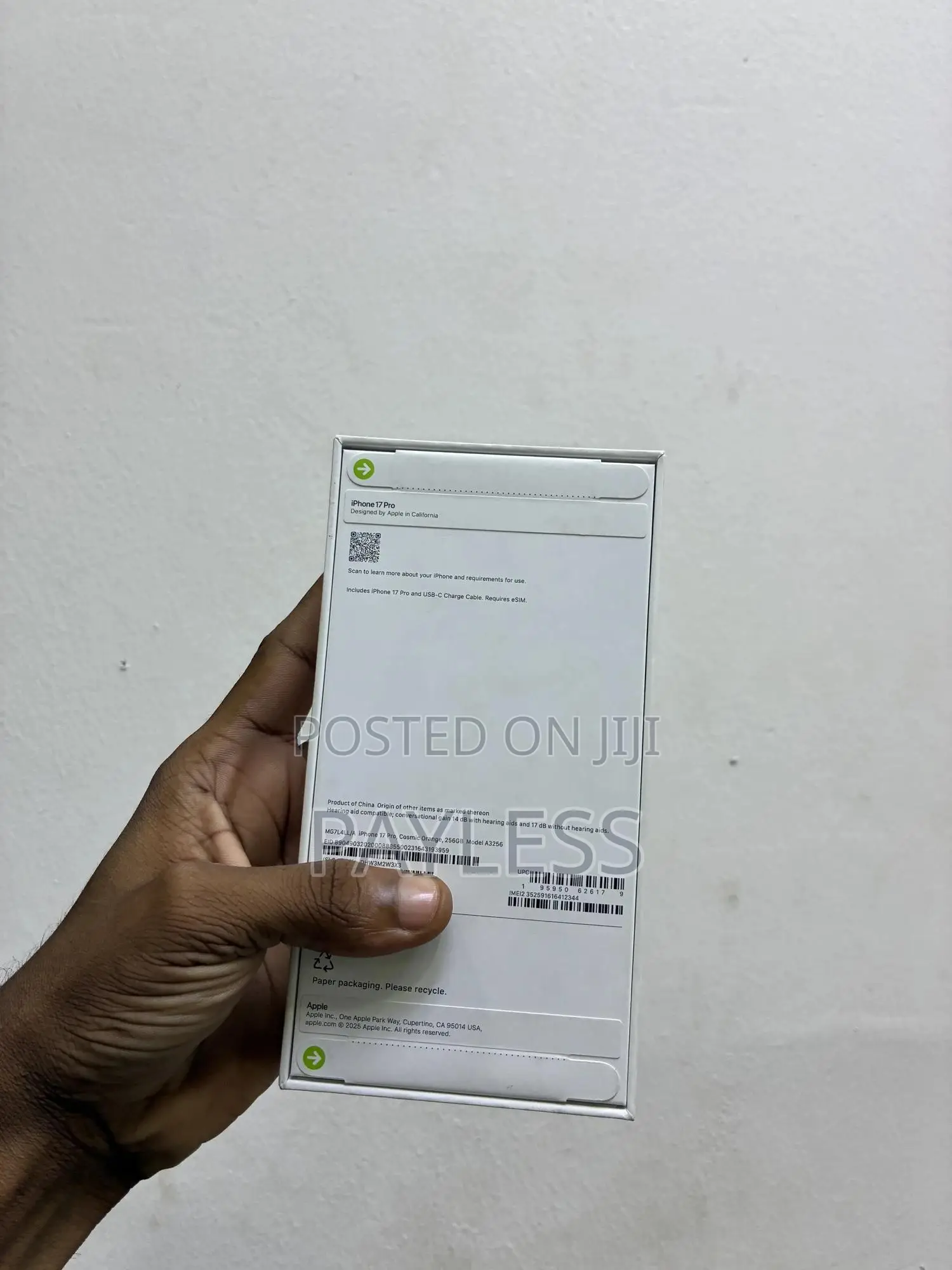 New Apple iPhone 17 Pro 256 GB Orange