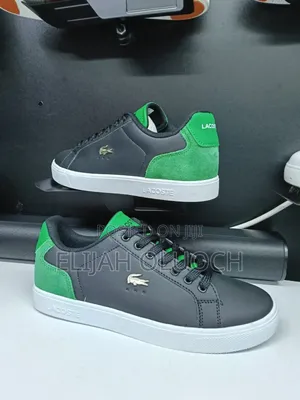 Casual Lacoste 
Black And Green Sizes 40,41,42,43,44,45