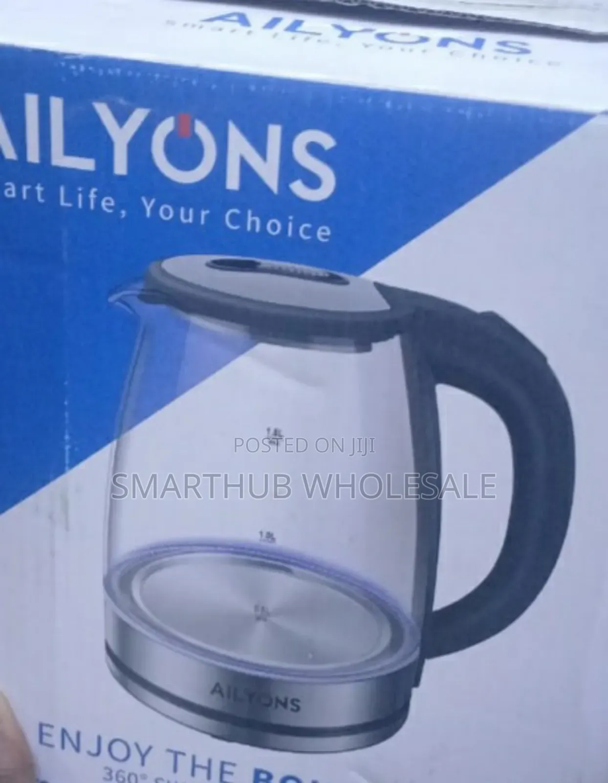 Ailyons Transparent Glass Kettle