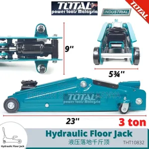 Total Hydraulic Trolley Jack 3ton Industrial Crocodile Floor Jacks