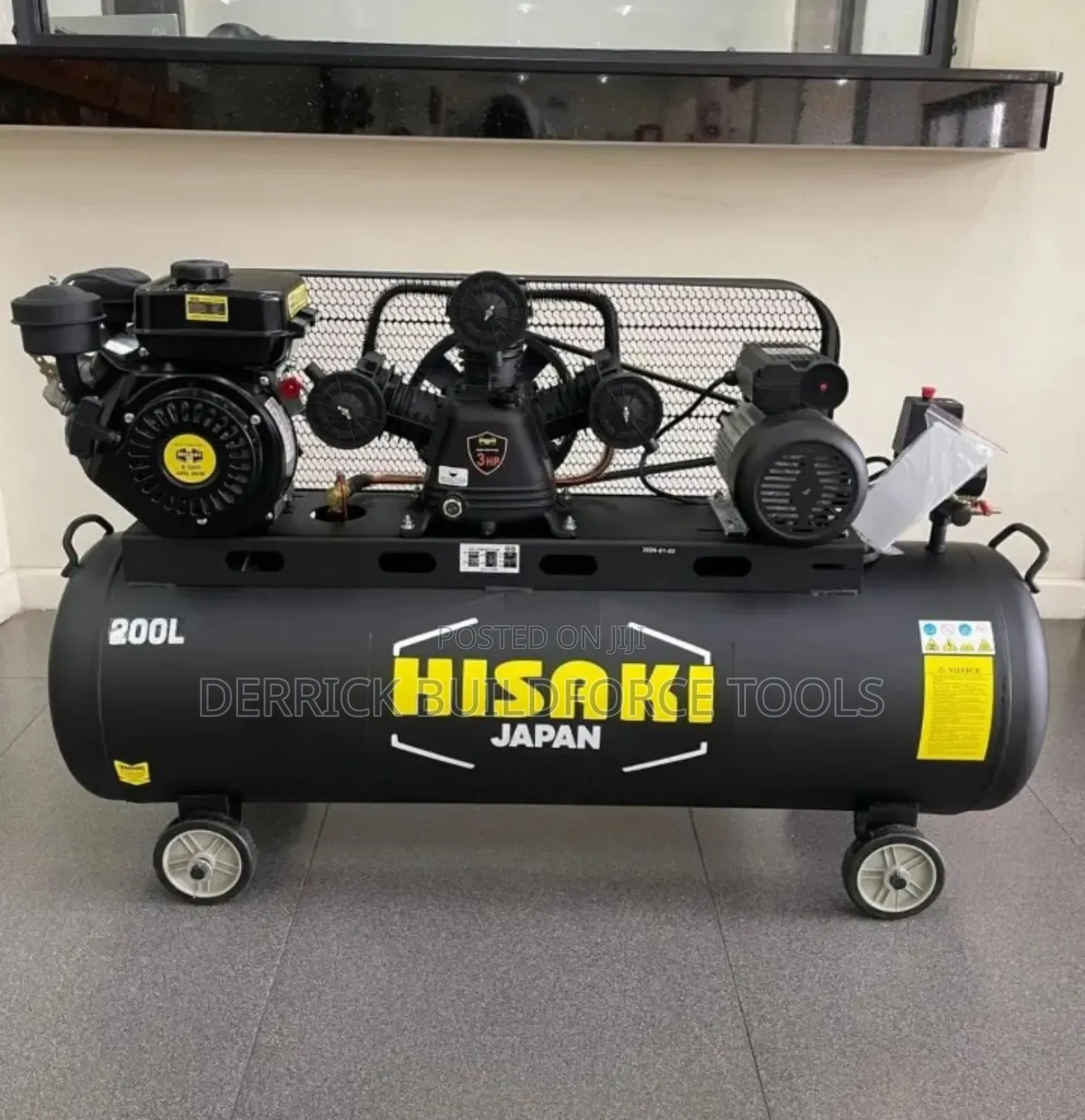 Hisaki Japan 2 in 1 Diesel/Electric Compressor