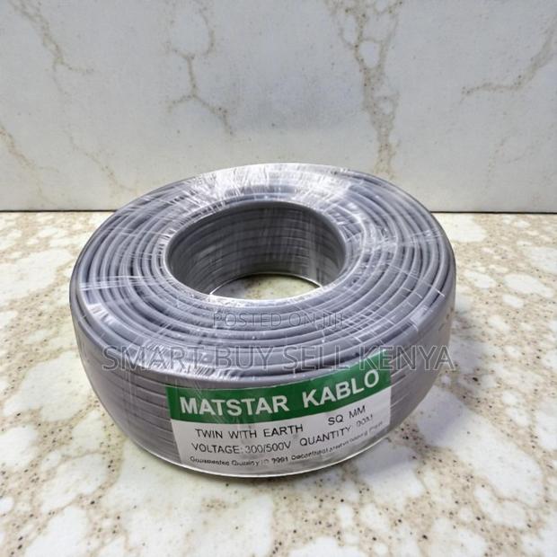 2.5mm 90metres Flame Retardant Twin Earth Flat Electrical Wiring Cable - main view