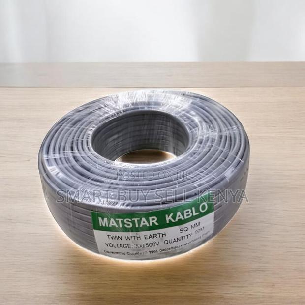 2.5mm 90 Metres PVC Insulated Twin With Earth Flat Electrical Cable
