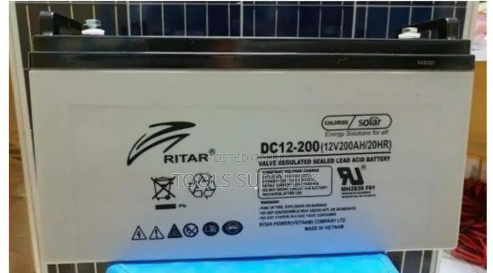 Ritar Gel Solar Battery,200ah