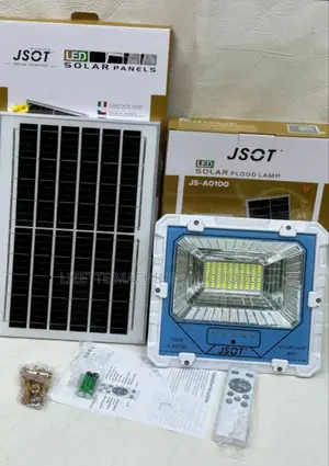 100w Jsot Solar Flood Light With Solar Panel