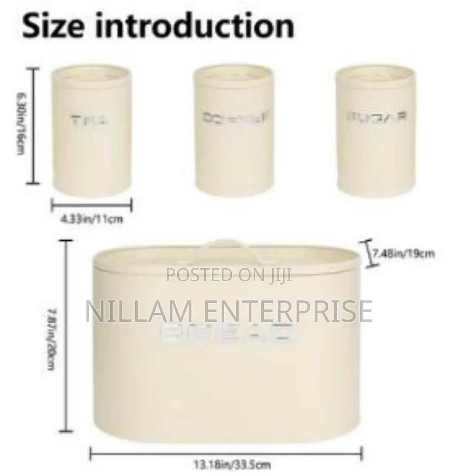 Unique and Elegant Bread Storage Bin With 3pcs Canisters