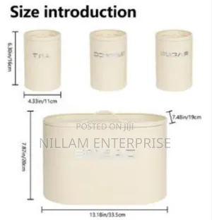 Unique and Elegant Bread Storage Bin With 3pcs Canisters