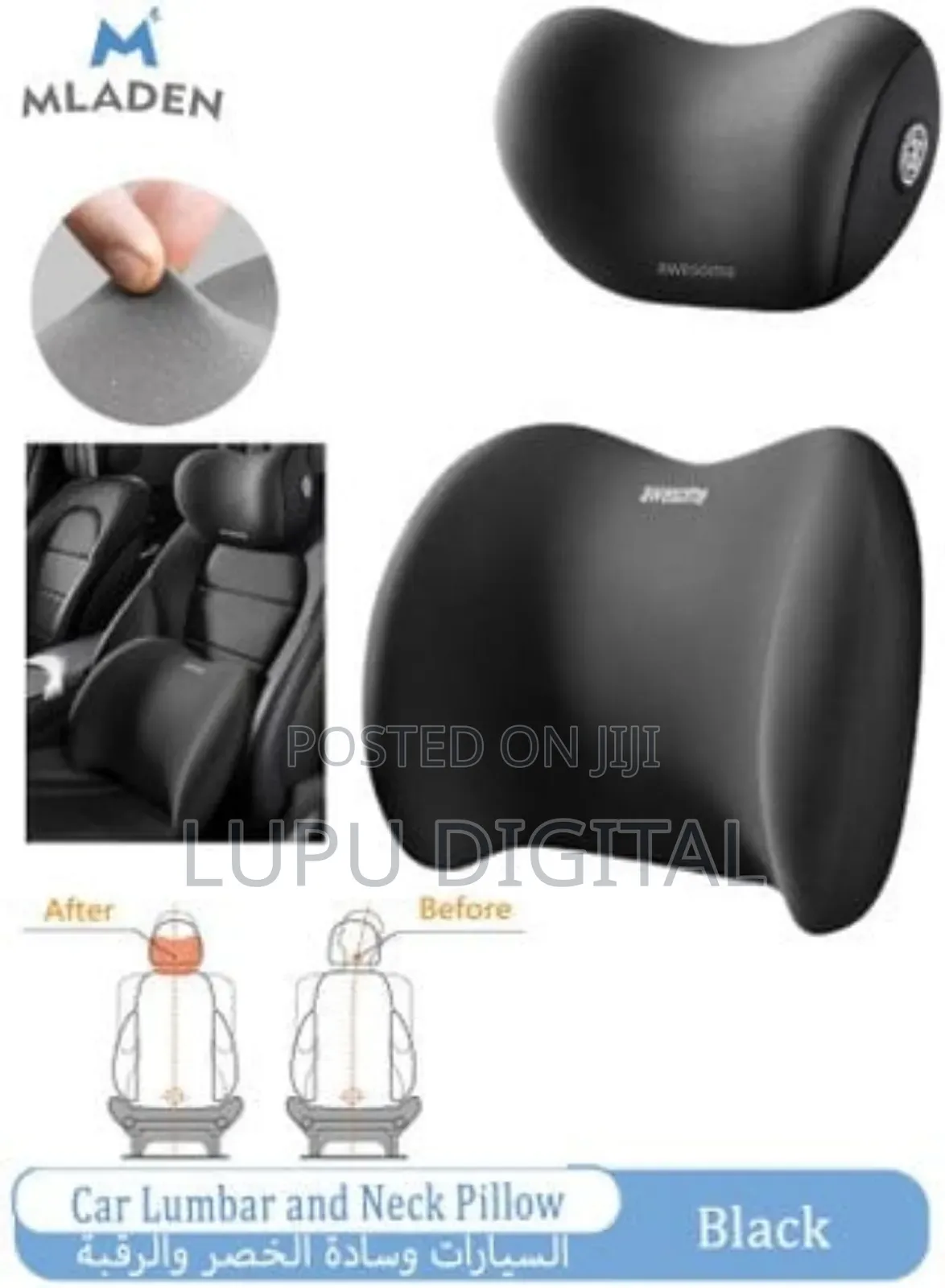 Nira 2in1 Comfy Back and Neck Support Pillow Set