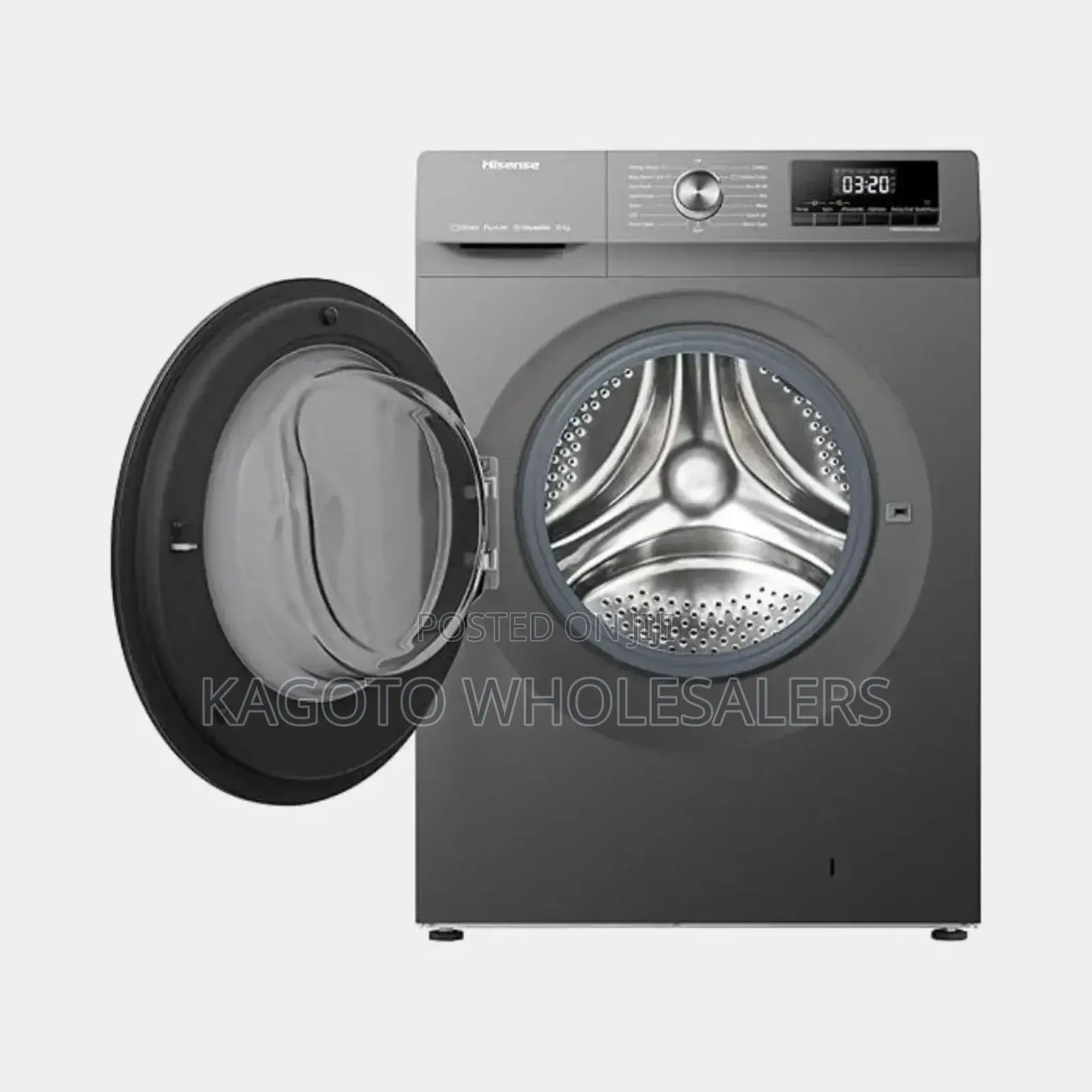 Grey Hisense 8kgs Wash And Dry Washing Machine