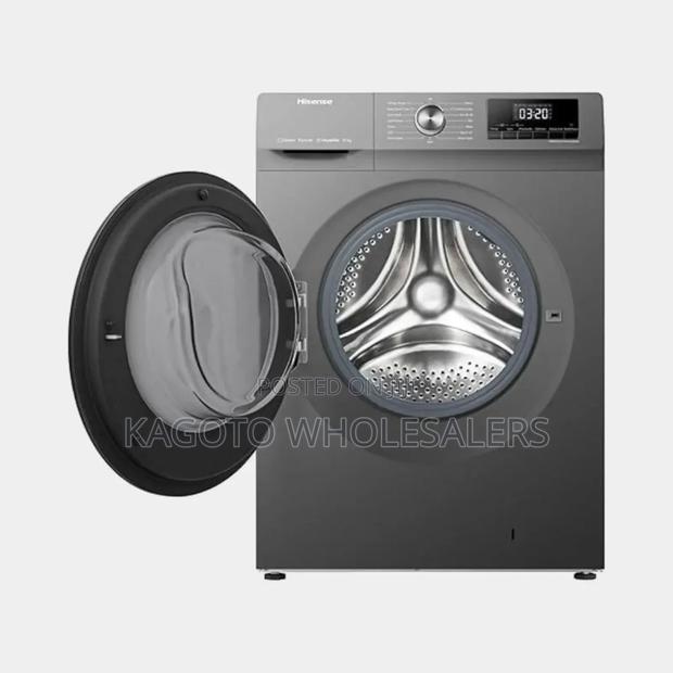 Grey Hisense 8kgs Wash And Dry Washing Machine