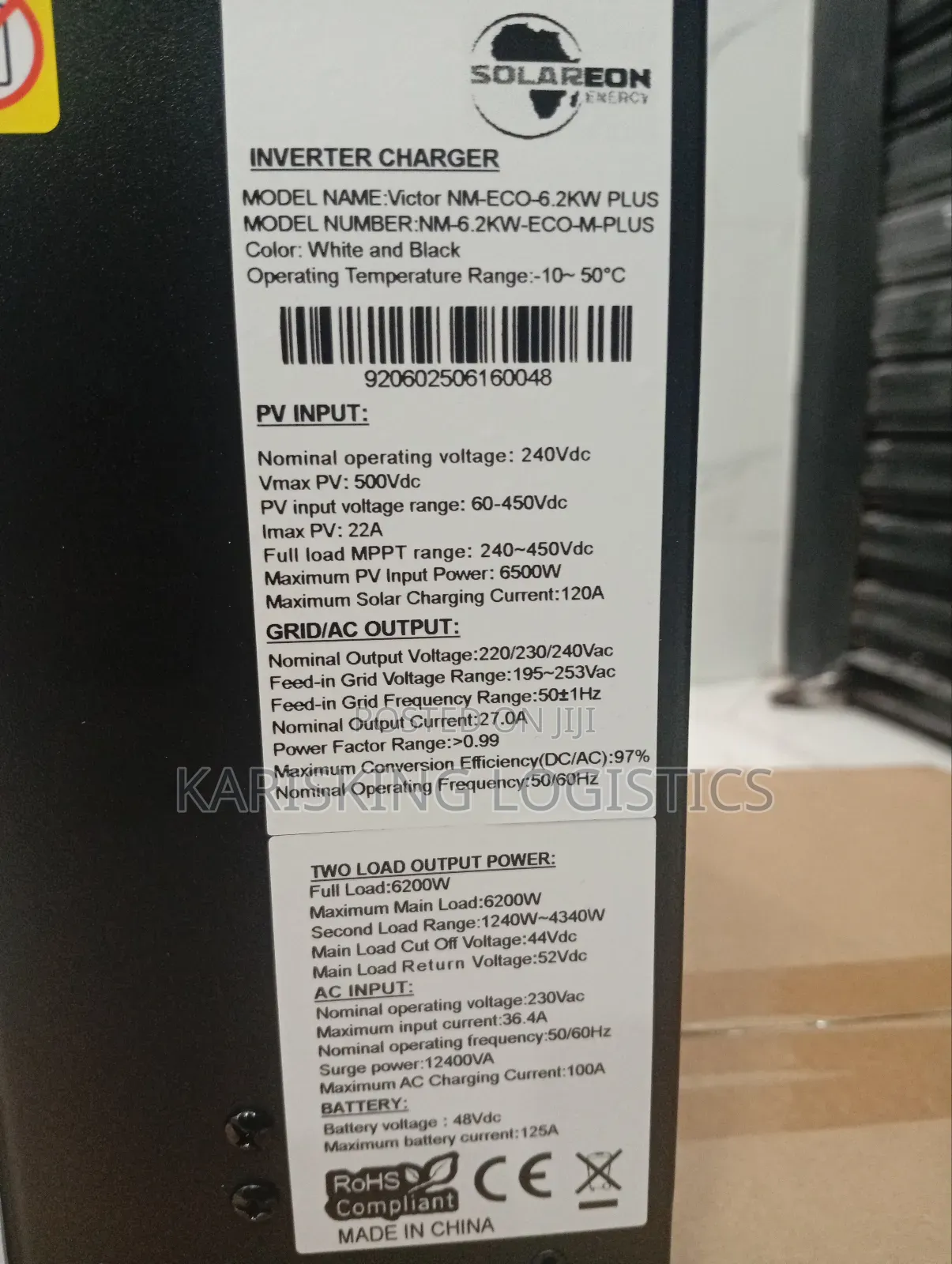 6kw Solareon Hybrid Inverter