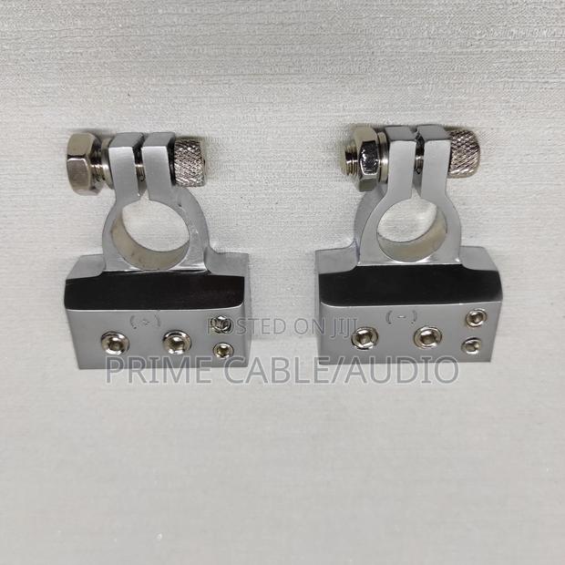 Silver-Plated Car Battery Terminal Positive Negative