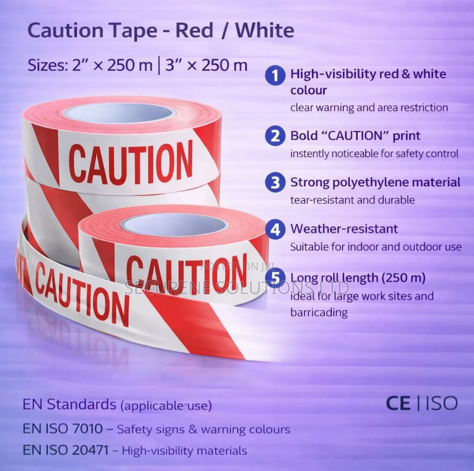 Roll Of Caution Tape/Barricade Tape Or Barrier Tape