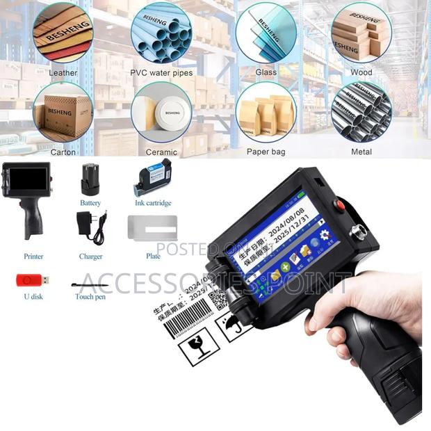 Handheld Inkjet Printer, Expirydate/Lot/Serial Number/Barcode/Flashdsk
