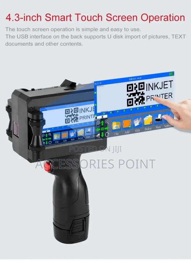 Handheld Inkjet Printer, Expirydate/Lot/Serial Number/Barcode/Flashdsk - thumbnail 2